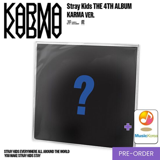 {PRE-ORDER} Stray Kids - The 4th Album [KARMA] (Karma Ver.) + MusicKorea Photocard
